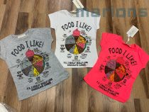 Marions lány gyerek csoki illatú póló 4 szín / Food /