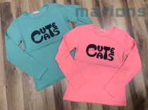 "Cute Cats"  bolyhos belsejű lány póló